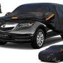 Kayme 7 Layers SUV Car Cover Custom Fit for Acura MDX (2001-2025) Waterproof All Weather for Automobiles, Outdoor Full Cover Rain Sun UV Protection.Black