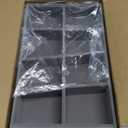 Velvet Jewelry Drawer Organizer Trays  Grey Stackable Jewelry Storage Inserts Set, 4-Layer Jewelry Tray Set for Earrings, Rings, Necklaces, Bracelets with Removable Dividers for Dresser & Vanity (Compact (Tablet Size))