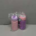 Fimibuke Kids Insulated Water Bottle - 14oz BPA-FREE 18/8 Stainless Steel Travel Tumbler Leak Proof Double Wall Vacuum Kids Cup with Straw Metal Water Bottle for School Boys Girls2 Pack, Macaron