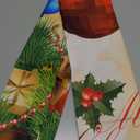 Merry Xmas Curtains, Merry Christmas Ball Window Treatments for Living Room Bedroom Kitchen Holiday Party Decor, Gold Silver Glitter New Year Drapes 2 Panel Sets,42x45 Inch