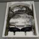 2Pack Moon Garden Gifts Solar Lights Outdoor Stakes Waterproof, Gifts for Mom, Crackle Glass Backyard Decor Balcony Lawn Ornaments, for Women Men Grandma (Bronze)