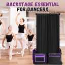 RunNico 59'' x 31.5'' Privacy Curtain for Dance Bag, Portable Dancer Changing Curtain with Storage Bag, Backstage Privacy Changing Room for Training Competition Outdoor Camp (Dance Bag Not Included)