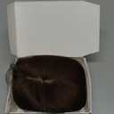 LEDIZE Hair Toppers for Women Real Human Hair, 360° Cover Middle Part Human Hair Toppers for Women with Thinning Realistic Scalp Line Upgrade Basement Toppers Hair Pieces (Mocha Brown, Side Bangs)