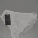 Milumia Women Sexy Lace Panties Underwear High Waisted Thongs French Cut Bikinis (Small, White)