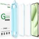 amFilm Auto-Alignment OneTouch for Google Pixel 10 Pro XL [6.8"] Screen Protector Tempered Glass,30 Seconds Installation,Bubble Free, Case Friendly, Anti-Scratch [2 Pack]