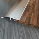 Aluminum Floor Transition Threshold Strip, Door/Carpet/Tile/Threshold Reducer, Doorway Edge Trim for Laminate Floor Mat Carpet and Vinyl Tile (Silver, 36Inch)