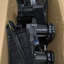 Mini Fridge Stand Universal Raised Base Adjustable Refrigerator Stands with 8 Strong Feet, Washing Machine Pedestal, Storage Rack Base, Multi-function Base for Dryer, Etc. (Black)