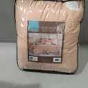 Intelligent Design Duvet Set 100% Cotton Jacquard, Tufts Accent, Shabby Chic All Season Cover for Comforter, Matching Shams, Decorative Pillows, Twin/Twin XL (68 in x 92 in), Pink 5 Piece
