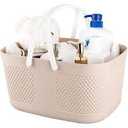 Plastic Shower Caddy Portable,Tote Storage Organizer Basket Bin
