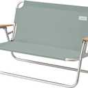 Coleman Living Collection Premium Outdoor Bench, Lightweight Folding Bench Seats 2 People, Supports up to 450lbs, Great for Patio, Yard, Deck, Campsite, Tailgate, & More