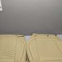 Car Seat Covers,Breathable and Waterproof Faux Leather Automotive Seat Covers for Cars,Universal Driver Seat Cover with Backrest for SUV Truck Sedan(Style1,2 PCS Front Seat,Beige)