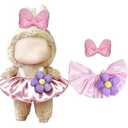 Doll Clothes for 17cm (NO Doll) – Cute Christmas Dolls Outfit Accessories for a Unique Dressed-Up Look – Fashion Kawaii Accessories Dress 4 F