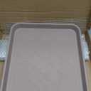 Boot Tray for Entryway Indoor, Heavy Duty Shoe Mat Tray 2 Packs, 16.7"x12.8" Waterproof Mat with Raised Edge, Outdoor Multi-Purpose for Boots, Shoes, Garden, Pets (Tan)