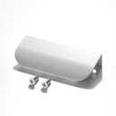 MATOOYA Finger Edge Pulls for Cabinets, Hidden Drawer Pulls - Flat Cabinet Pulls for Easy Installation - Cabinet Handles Modern Aluminum Alloy Kitchen Furniture Upgrade(8, White, 80mm/3.15inch)