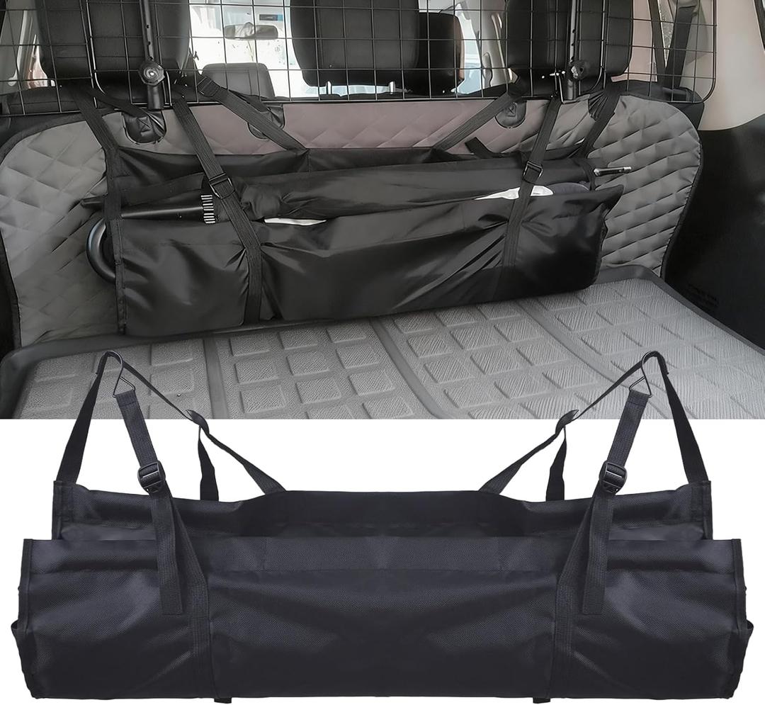 Hanging Car Trunk Organizer, Large Capacity Detachable Backseat Trunk Vehicle Storage Bag, Upgraded Wear-Resistant Oxford Fabric, Portable Car Interior Organization for SUV, Truck, MPV, Van