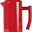 Frieling Insulated Double-Walled Stainless Steel French Press Coffee Maker - 34 fl oz, Red - Camping Coffee Press
