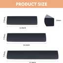 Wooden Keyboard Wrist Rest,Ergonomic Design for Mechanical Gaming Wooden Wrist Rest,Comfortable Typing Pain Relief,Black Solid Wood Non-Slip (17.3INCH(440MM))