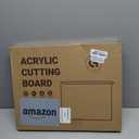 Acrylic Cutting Board with Counter Lip, 17.5x13.5 Inch Clear Cutting Boards for Kitchen Counter, Large Cutting Board Non Slip for Countertop Protector, Apartment Essentials Kitchen Decor Gifts