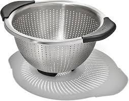 OXO 5 Quart Stainless Steel Colander - Silver