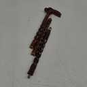 Wooden Walking Cane for Men  36 Inch Vintage Stick with Engraved Metal Handle, Elegant Mobility Aid for Seniors & Decorative Gifting Accessory (Large)