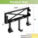 Wall Mount Compatible for PS4, Wall Mount Kit Compatible for PS4 Original (Old Model) with Detachable 2 Controller Holder & Headphone Hanger,Mount on Near or Behind Your TV