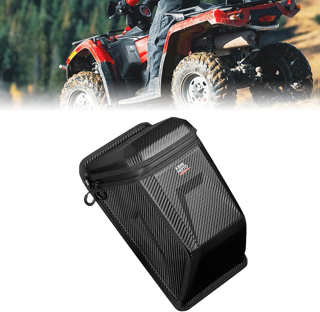 KEMIMOTO ATV Fender Bag 5.5L Water-resistant Phones Wallets Storage Bag ATV 4 Wheeler Accessories Fits for ATVs Boats UTVs Universal Adaptation Compatible with Polaris Sportsman Can-Am Grizzly