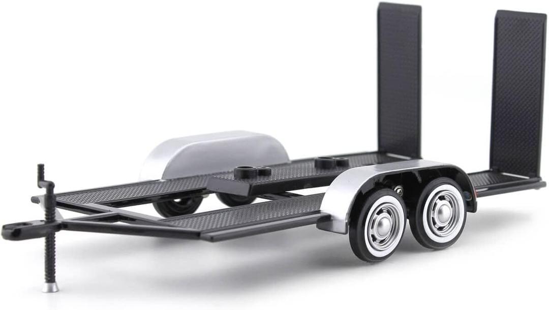 Motormax 76001 Trailer Car Carrier 1:24 Scale diecast Model, Black