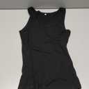 Roselux Women's Sleeveless Scoop Neck Fitted Tank Top Ribbed Knit Casual Basic Cami Shirts, L