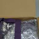 Clear Vinyl Zippered Storage Bags (3-Pack) 40L Sturdy Storage Bags for Sweaters, Blankets, Comforters, Bedding Sets and Much More! (Purple, 18x15x9)