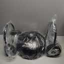 Dusk to Dawn Barn Light Outdoor, 16 Inch Dome Large Farmhouse Exterior Light Fixture Wall Mount, Industrial Outdoor Wall Sconce Outside for House, Shop, Porch, Garage, Black, 2 Pack