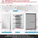 Quavikey 16"x26" LED Medicine Cabinet with Mirror, Recessed or Surface