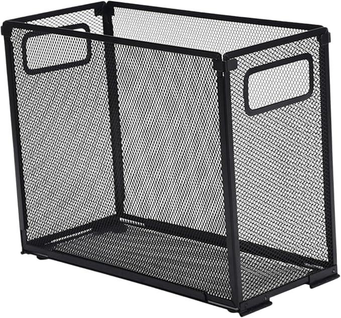 Menolana Hanging File Folder Box Folder Sorter Metal Document Folder Rack File Basket Hanging File Box File Crate for Office Home Desk