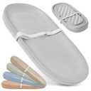 Jool Baby Waterproof Baby Changing Pad - Easy to Clean, Lightweight & Portable - Large Foam Cushion for Comfort (Gray)
