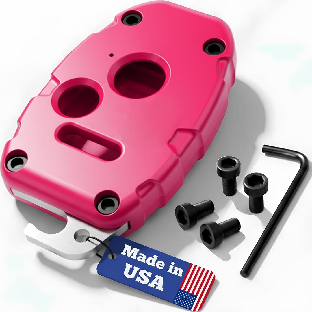 USA-Made for Honda Key Fob Shell | Crack-Resistant & Durable | Seamless Fit | Enhanced Longevity & Functionality | Integrated Bottle Opener | Easy DIY Installation(Pink, 3 Button)