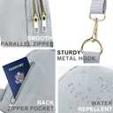 Fashion Belt Bag Waist Pack Sling Waist Bag Sling Chest Waist Pack with Ajustable Strap Small Fashion Sling Pack Causal Travel Light Grey