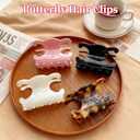 Premium Durable Acetate Butterfly Hair Clips, Celine Hair Clip, 4 Pack Medium Size Acetate Hair Claw Clips with Secure Hold,Perfect for Updos,Perfect for Updos (2.76 x 1.66 in)