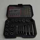 Eapele Bolt Extractor Set, 10 Piece Lug Nut Remover Socket Tool, 1/2" Drive Impact Wheel Lock Removal Kit for Removing Damaged, Frozen, Rusted, Rounded-Off Bolts, Lug Nuts & Screws (10pcs - Large size)