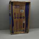 Suncast 33 Gallon Wicker-Style Hideaway Trash Can with Secure Latching Lid and Weather-Resistant Construction for Patio, Cyberspace Grey, Made in the USA