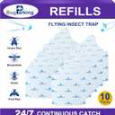10 Pack Flying Insect Trap Refill Compatible with Bug Parking BP001
