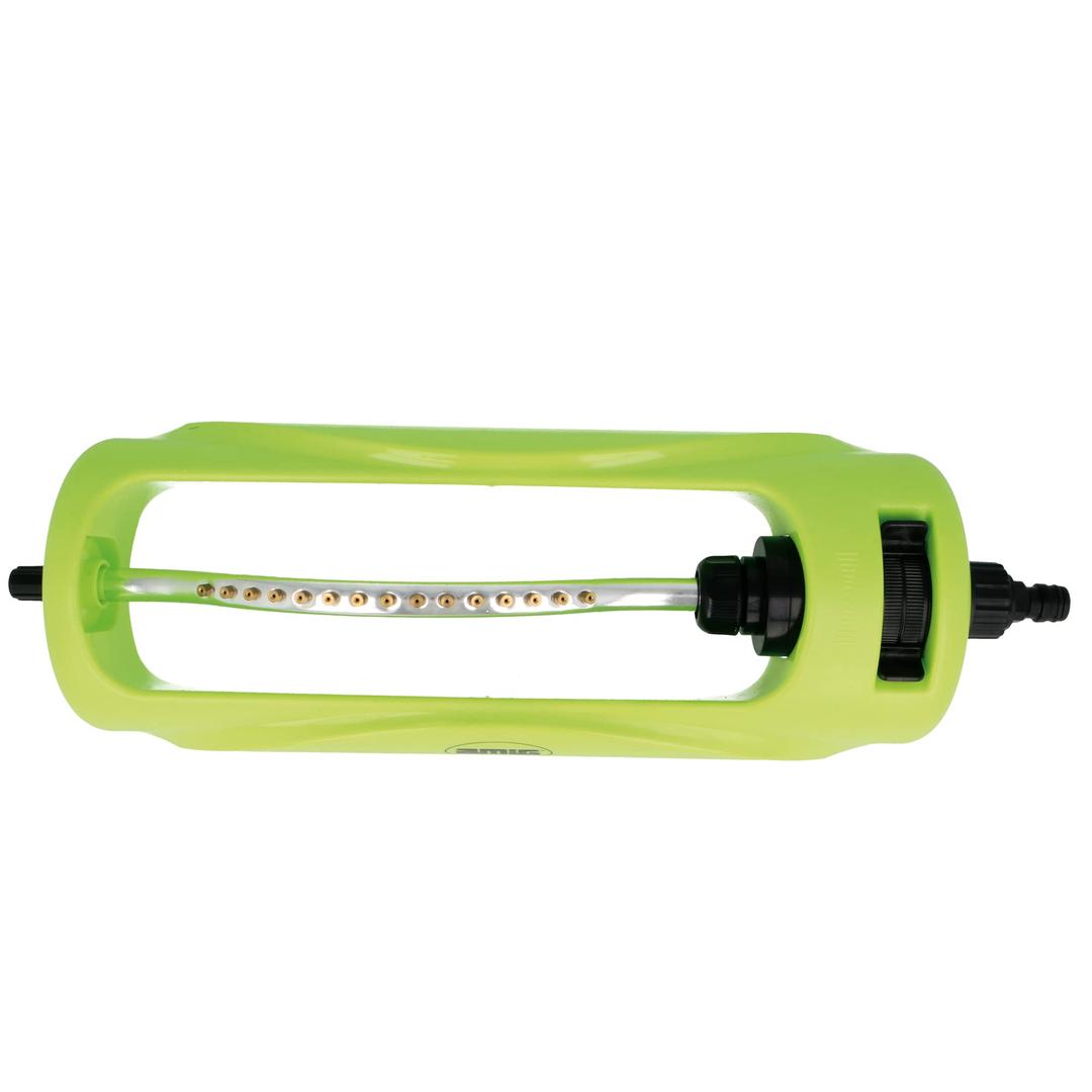 Oscillating Sprinkler 18 Holes | Large Coverage 8-15M Rectangular Spray | Automatic Rotation Water Sprinkler for Lawns/Gardens/Farming | Sturdy Plastic & Aluminum Alloy