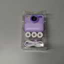 Kids Instant Digital Cameras for Boys and Girls, 1080P HD Dual-Lens Selfie Digital Camera with Print Paper & 32G Card, Christmas Birthday Gifts Toys for Toddler and Teenagers Age 3-16 Years Old (Purple)