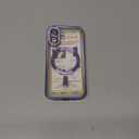 Magnetic for iPhone 16 Case with Invisible Stand[Compatible with MagSafe][Full Camera Lens Protector][Military Drop Protection] Shockproof Not Yellowing Clear Slim Soft for Women Men (Purple)