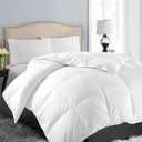 EASELAND Twin XL Down Alternative Comforter, White, 68x92 Inches