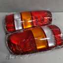 Nilight Headlight and Taillight Assembly Combo Compatible with 1999 2000 2001 2002 Chevy Silverado Fleetside only OE Style Chrome Housing Amber Reflector with Red Housing Tail Lights