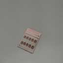 Glamnetic Press On Nails - Goal Setter | Short Squoval Neutral Fake Nails with Gold Reverse French Tip, Salon Quality Nude Nails | 15 Sizes - 30 Nail Kit with Glue