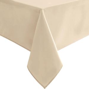 Hiasan Waterproof Tablecloth Rectangle - Washable Fabric Table Cloth for Dining Room Kitchen Birthday Party and Outdoor Use, Beige, 54 x 80 Inch
