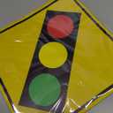 Traffic Light Ahead with Symbol Crossing Metal Aluminum Road Sign 12x12