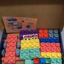 Soft Building Blocks for Toddlers, Large Building Blocks Stacking Blocks for Babies 6 Months and Up Stem Toddler Gifts, Teething Toys, 40 PCS