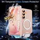 For Samsung Galaxy S26 Plus Case with Stand&Screen Protector,Strong Magnetic Galaxy S26 Plus Phone Case[Adjustable 3 Kickstand Ways] Military Protection Galaxy S26+ Case Slim Shockproof 5G Cover,Clear