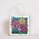 DOOSAI 4 Pack Mandala Flowers Butterfly Diamond Painting Dots Art Kits Canvas Tote Bags Boho 5D DIY Handbags Handmade Gifts Reusable Shopping Bags with Handles for Women Adults Work